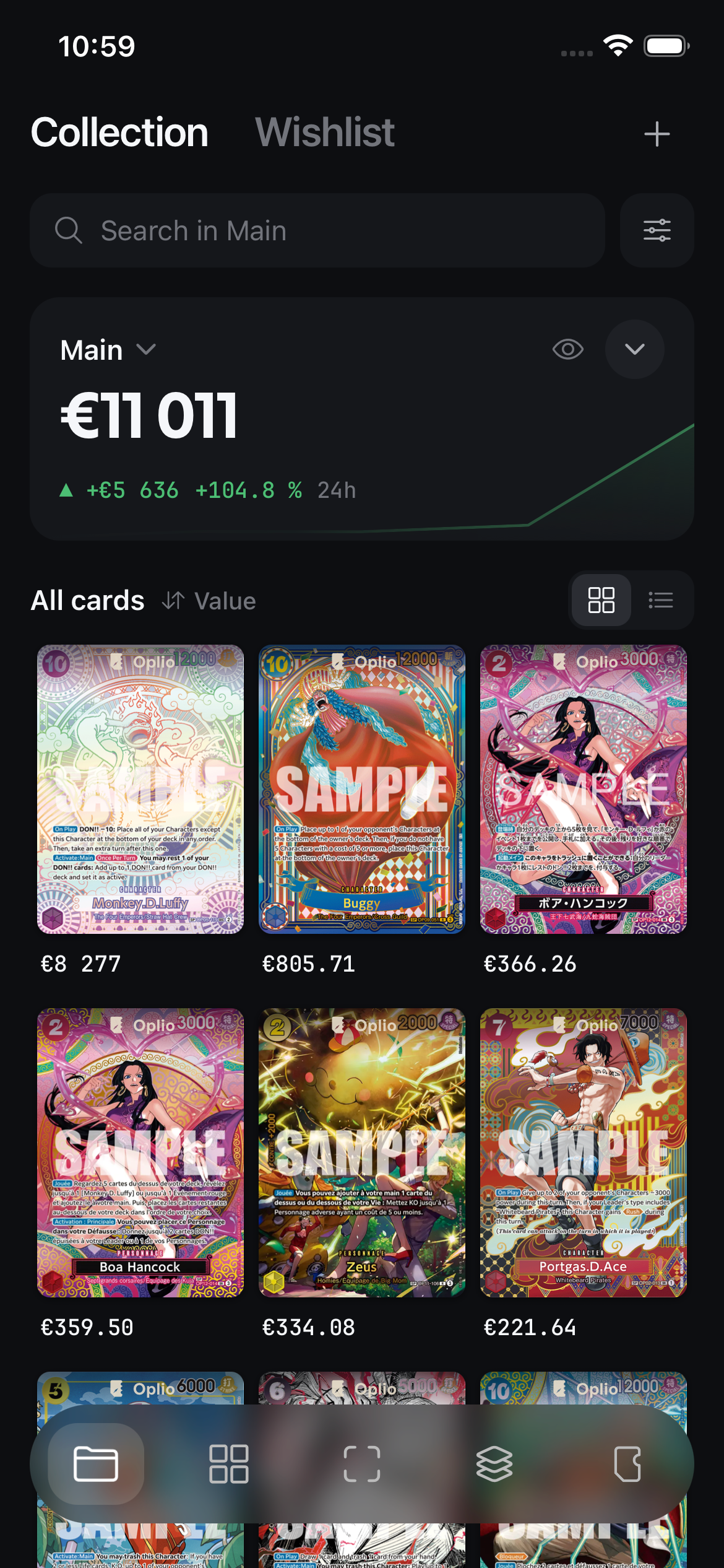 A collection in Oplio
